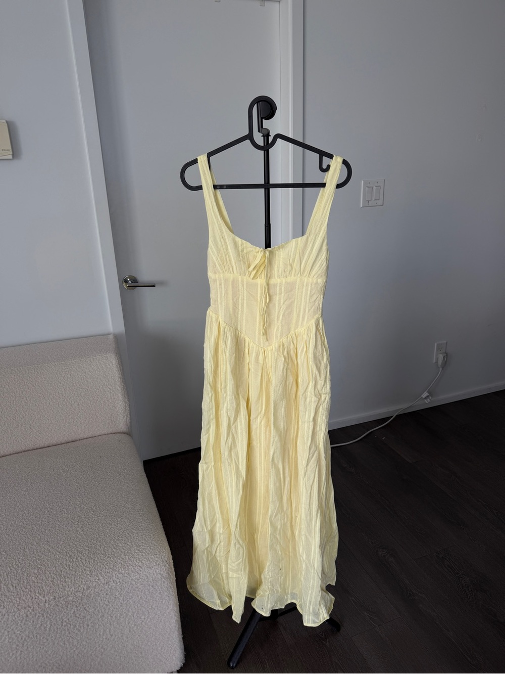 Peppermayo Pale Yellow Sleeveless Maxi Dress